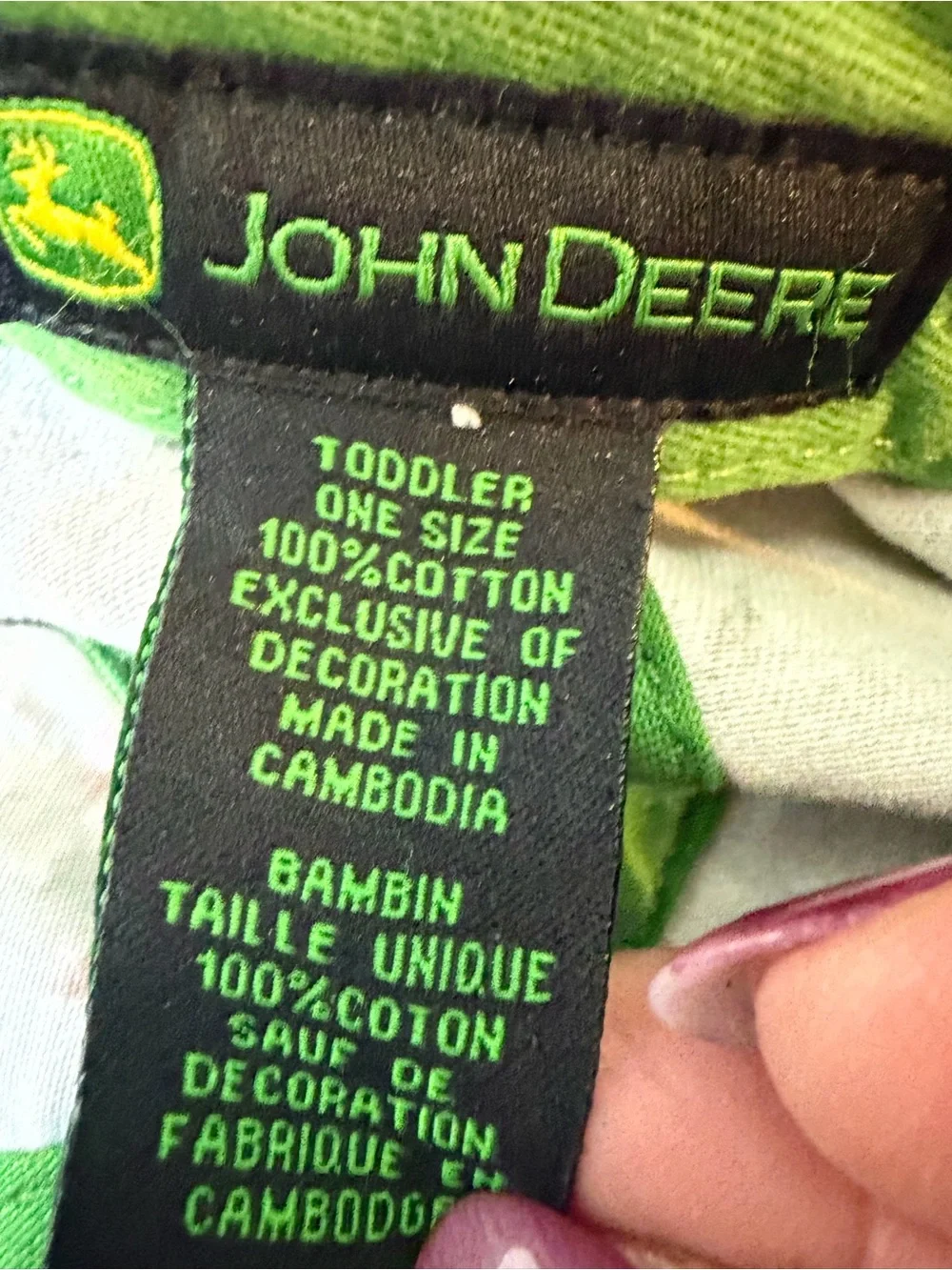 John Deere Camo Kids Baseball Hat in Green/Tan/Brown